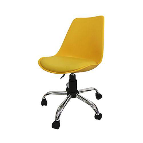 Cadeira Secretaria em ABS Amarela Pel-C032A