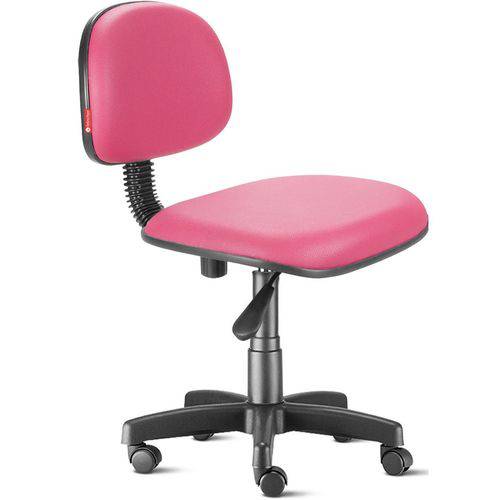 Cadeira Secretária Giratória com Encosto Courvim Rosa Cb13
