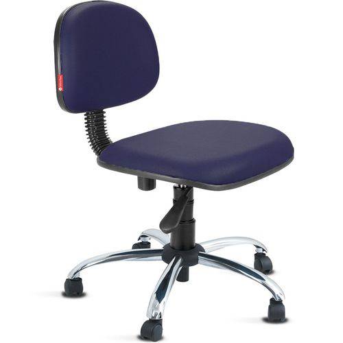 Cadeira Secretária Giratória Courvim Azul Escuro Cb14