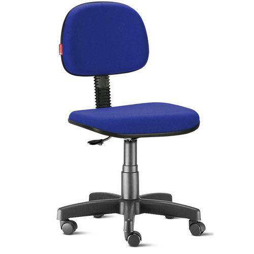 Cadeira Secretária Giratória Tecido Azul Médio Cb05