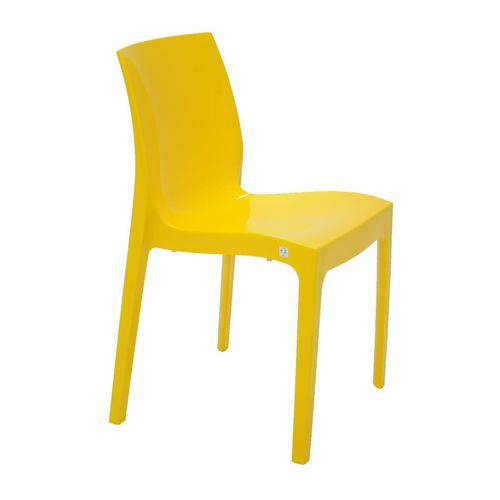 Cadeira Sem Braço Alice Amarelo Tramontina 92037000