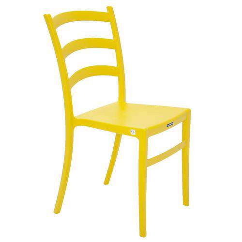 Cadeira Sem Braço Amarela Nadia Tramontina 92034000