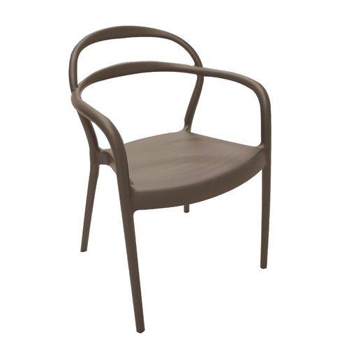 Cadeira Sissi com Braços Marrom Tramontina - 92045/109