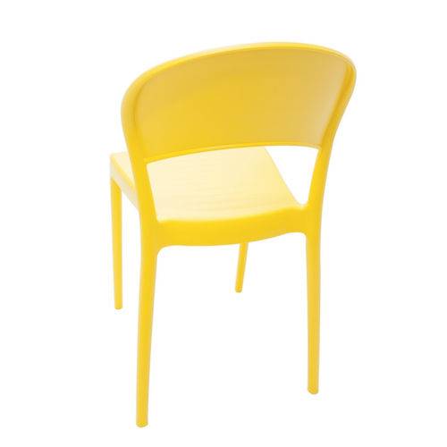 Cadeira Sissi Encosto Fechado Amarelo - Tramontina