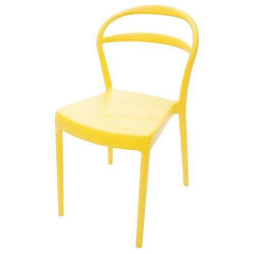 Cadeira Sissi Encosto Vazado Amarelo - Tramontina