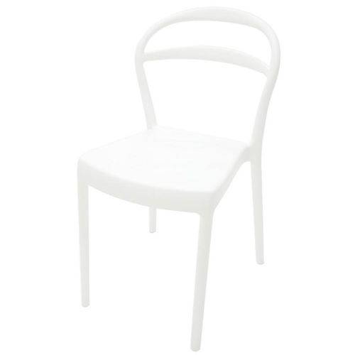 Cadeira Sissi Encosto Vazado Branco - Tramontina