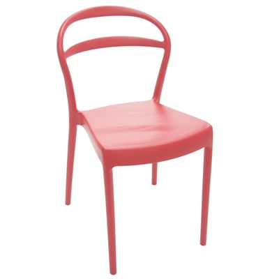 Cadeira Sissi Encosto Vazado Vermelha Tramontina