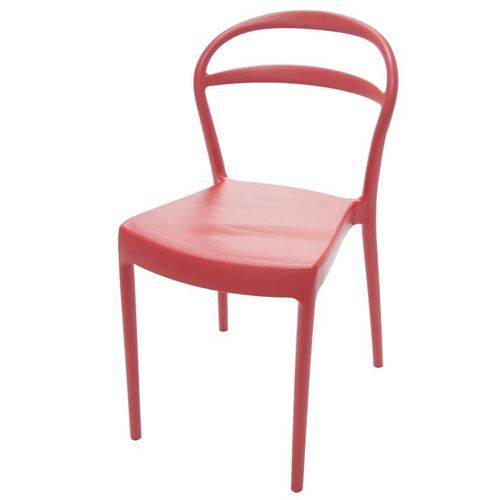 Cadeira Sissi Encosto Vazado Vermelho - Tramontina
