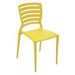 Cadeira Sofia Amarela Encosto Vazado - Tramontina