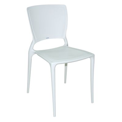 Cadeira Sofia Encosto Fechado Branca Tramontina 92236010