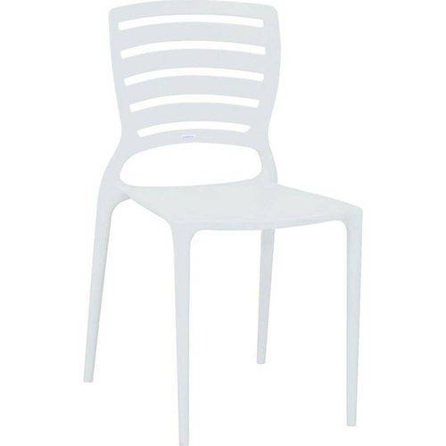 Cadeira Sofia Encosto Horizontal Branca Summa - Tramontina