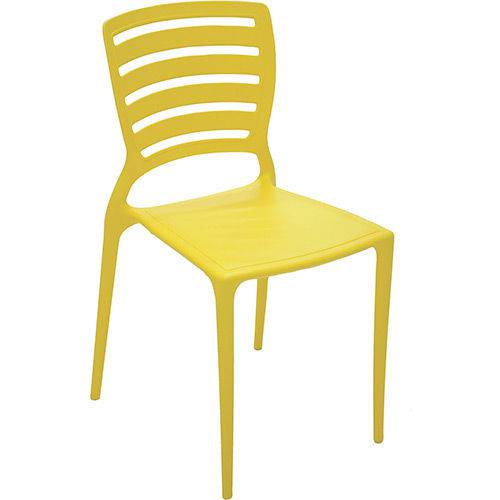 Cadeira Sofia Encosto Vazado - Amarelo - Tramontina