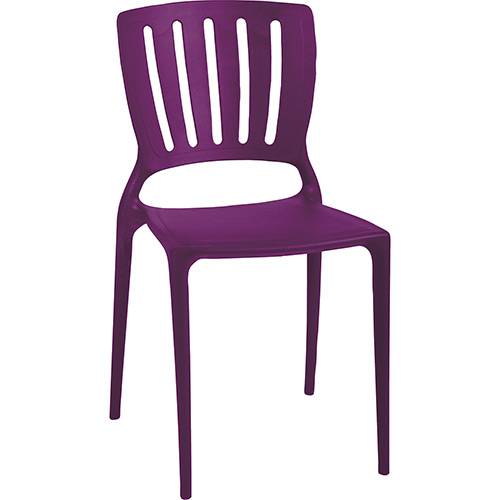 Cadeira Sofia Encosto Vazado Vertical Lilás - Tramontina