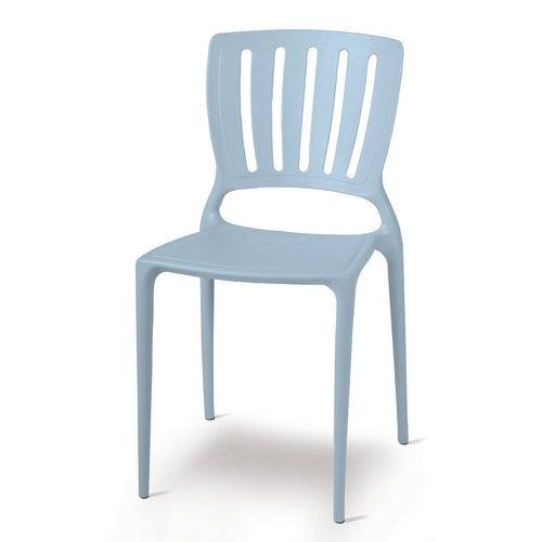 Cadeira Sofia Encosto Vertical Azul Summa - Tramontina