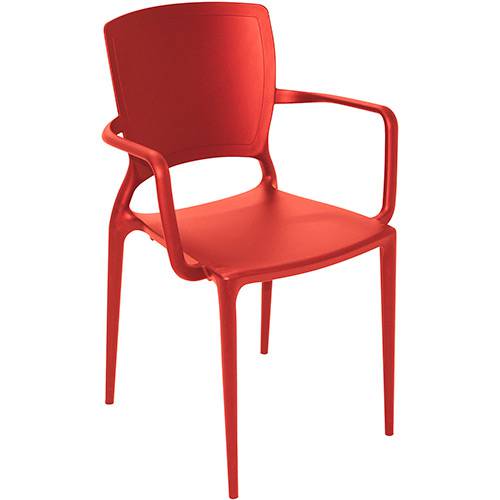 Cadeira Sofia Fechada Vermelha - Tramontina