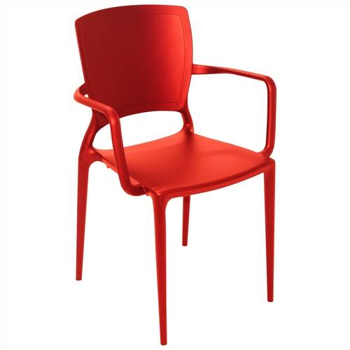 Cadeira Sofia Polipropileno Vermelha 92039040 Tramontina