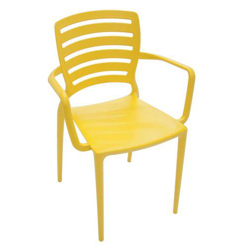 Cadeira Sofia Vazada Hz Amarelo