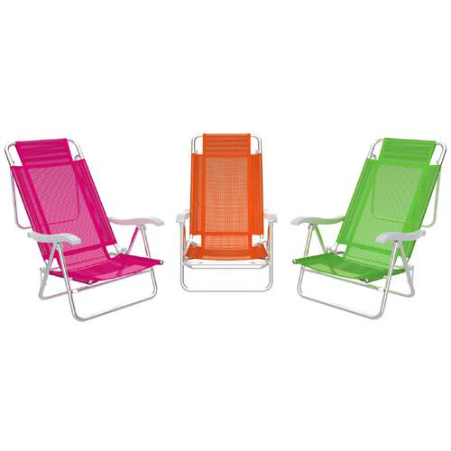 Cadeira Sol de Verão Fashion ( Lilás, Laranja e Verde)