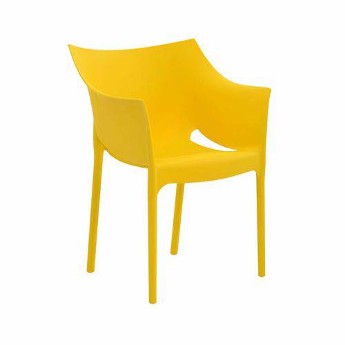 Cadeira Tais C/ Braço Amarela