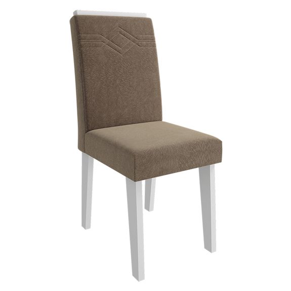 Cadeira Taís com Moldura Pluma - Branco