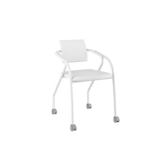 Cadeira Tecido Napa Branco
