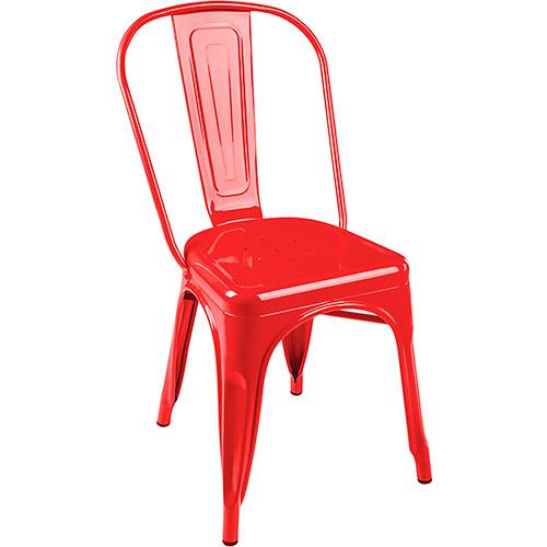 Cadeira Tolix Aço Carbono Vermelho - By Haus