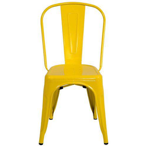 Cadeira Tolix Iron - Aço Carbono - Amarela