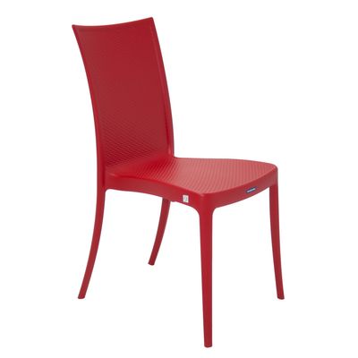 Cadeira Tramontina Laura Ratan Vermelha em Polipropileno e Fibra de Vidro