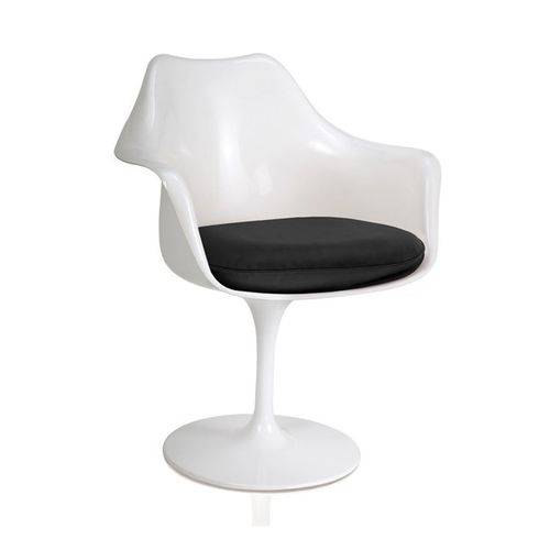 Cadeira Tulipa com Braço Branca Original Entrega Byartdesign