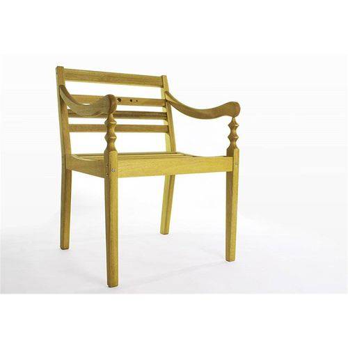 Cadeira Varanda 100% em Madeira Amarelo - Mão & Formão