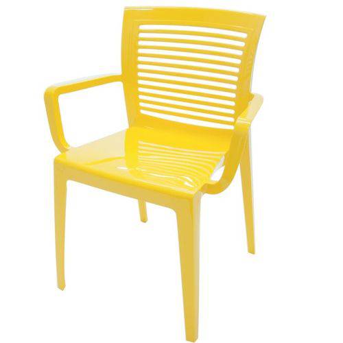Cadeira Victória com Braços Amarelo - Tramontina