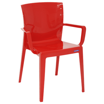 Cadeira Victória com Braços Vermelha Tramontina 92044040