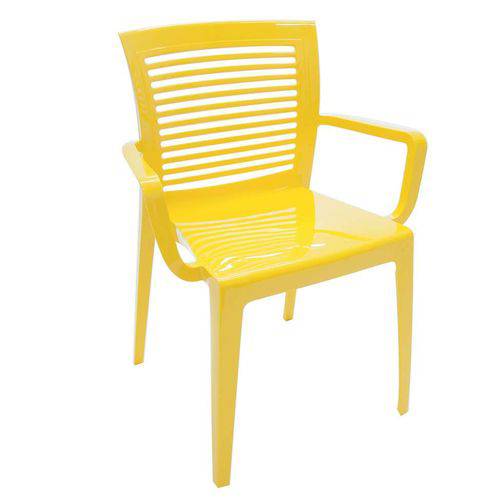 Cadeira Victoria Vazada Amarelo