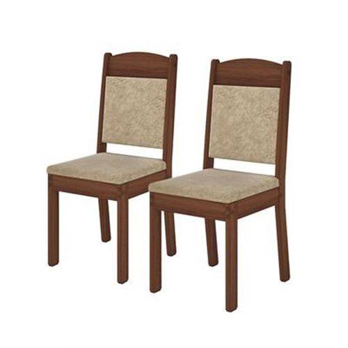 2 Cadeiras Domenica Madero Tx - Suede Bege