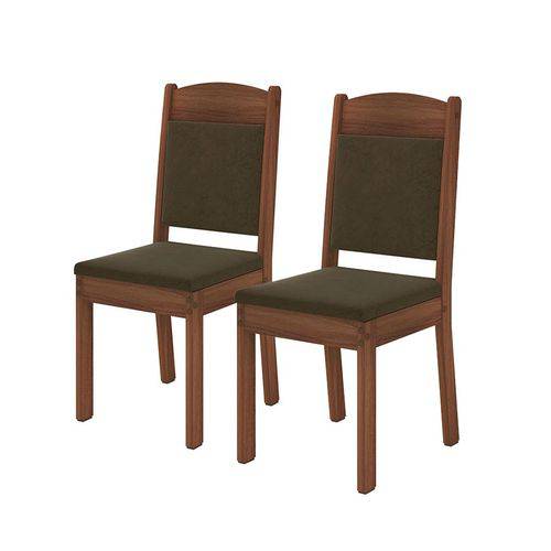 2 Cadeiras Domenica Madero Tx - Suede Marrom