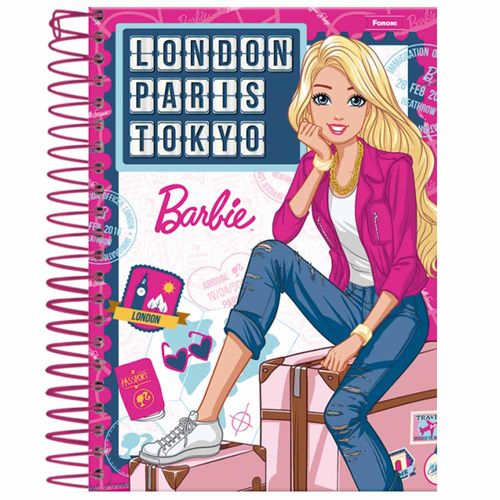 Caderneta 1/8 Barbie 96 Folhas Foroni 1016927