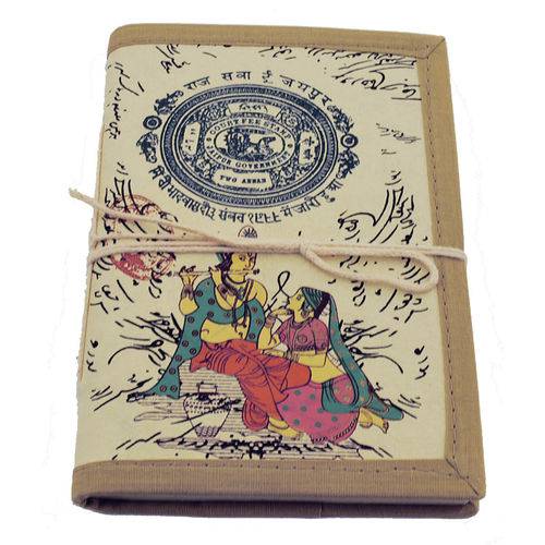 Caderneta / Caderninho de Papel Reciclado Capa Decorada