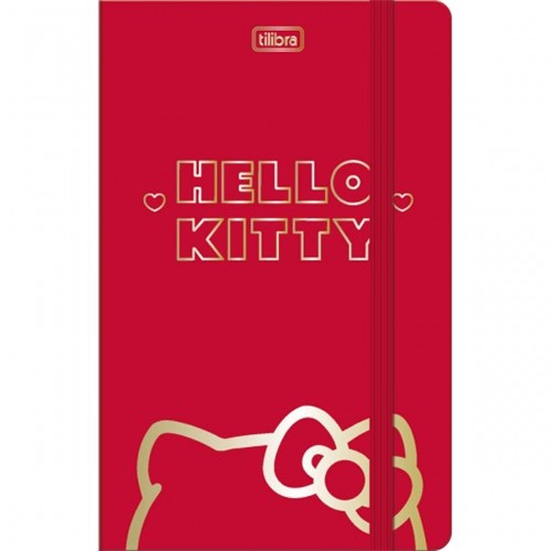 Caderneta Capa Dura Costurada Fitto Hello Kitty 80 Folhas 147885