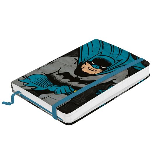 Caderneta de Anotacao Papel Batman Running Fd Azul 59026546 Urban