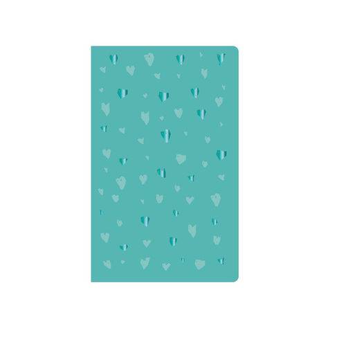 Caderneta de Anotacoes 48 Fls Papertalk Romantic Maxi Flex Verde Otima