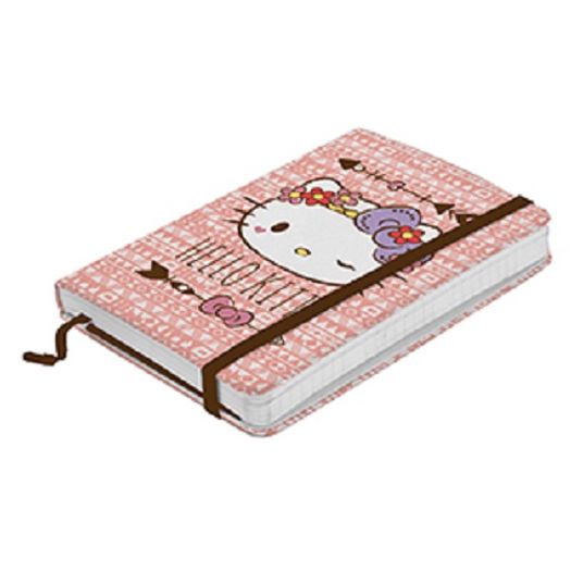 Caderneta de Anotações Hello Kitty Rosa 40660 A5 21x14 100fls New Urban