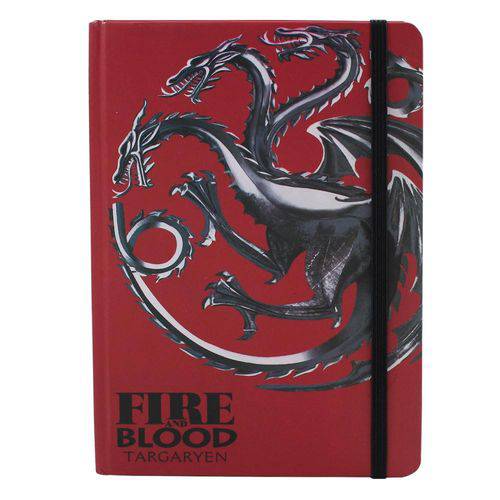 Caderneta de Anotações Pautada Zona Criativa 14X21cm Game Of Thrones Targaryen