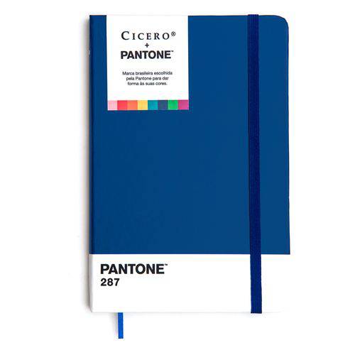 Caderneta Especial Cicero Linha Pantone S/ Pauta 014 X 021 Cm Azul Papel Polen