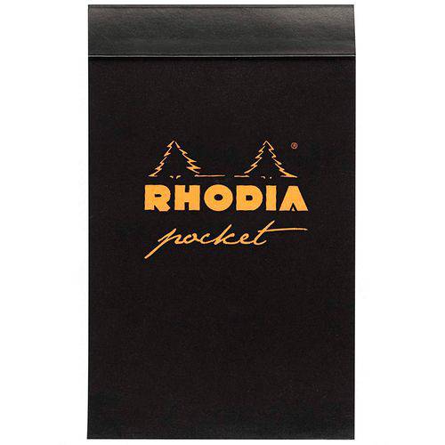 Caderneta Especial Rhodia 007 X 012 Cm 040 Fls Preto 8559