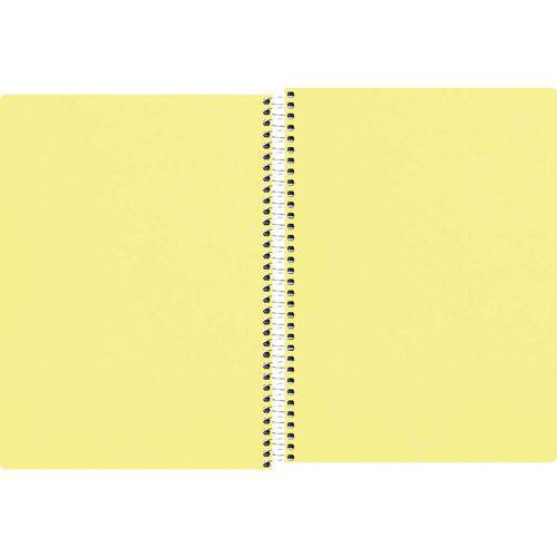 Caderneta Espiral Capa Flex S/P Neon Amarelo 96fls