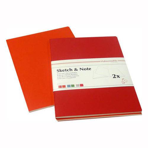 Caderneta Hahnemuhle Sketch e Note 014 X 021 Cm 002 Un Laranja/vermelho 628 871