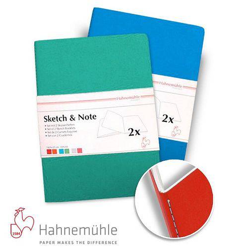Caderneta Hahnemuhle Sketch e Note 014 X 021 Cm 002 Un Verde/azul 41936 10628881