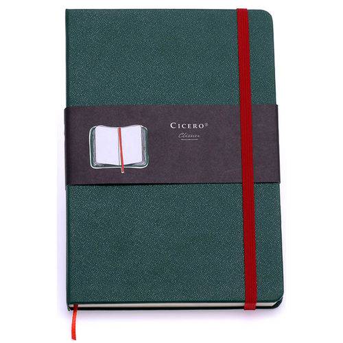 Caderneta Linha Clássica Pautada Verde/vermelho 80 G/m² 9,0 X 13,0 Cm com 160 Páginas Cicero