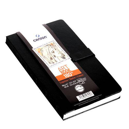 Caderneta para Esboço Canson – Art Book 180 Preto 96g/M² 14 X 21,6 Cm - 60006460