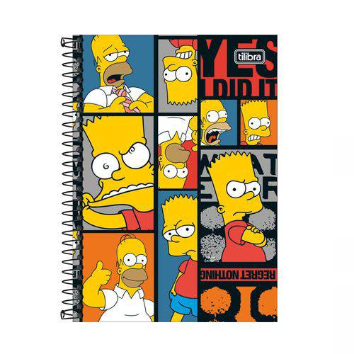 Caderno 1/4 80 Fls C.d. Tilibra - The Simpsons 6